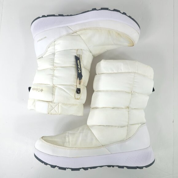 COLUMBIA WOMEN'S SIZE 9 WHITE WATERPROOF BOOTS OMNI-HEAT 200G INSULATION *AS-IS* - Picture 8 of 16